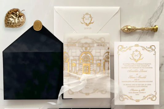 George V Four Seasons Wedding Invitations